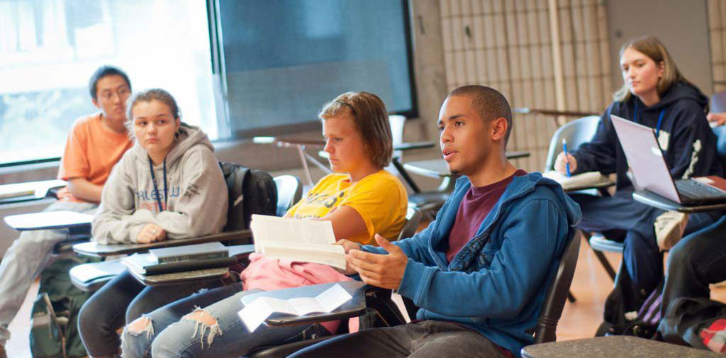 UMass Dartmouth students in classroom