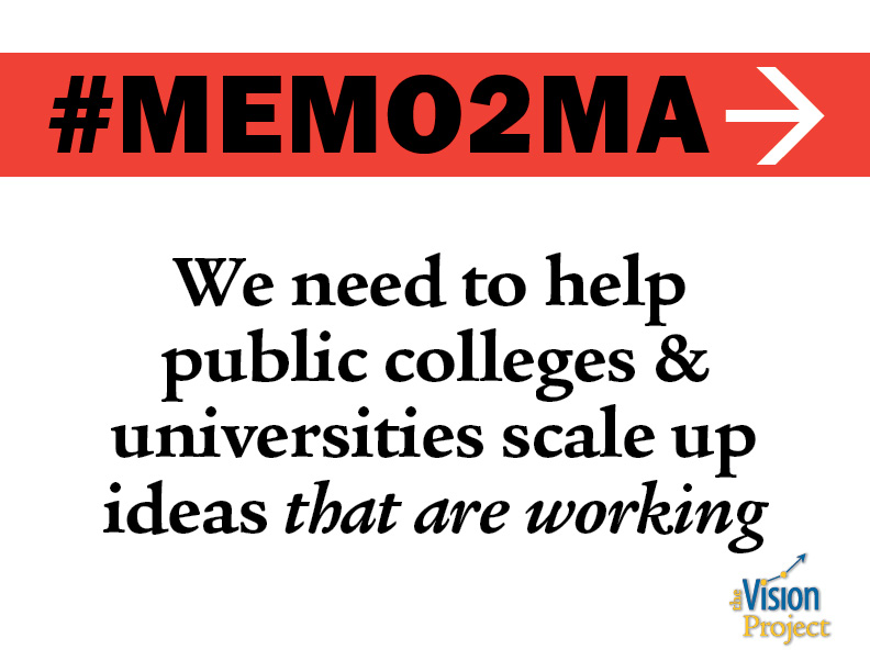 We need to help public colleges & universities scale up ideas that are working
