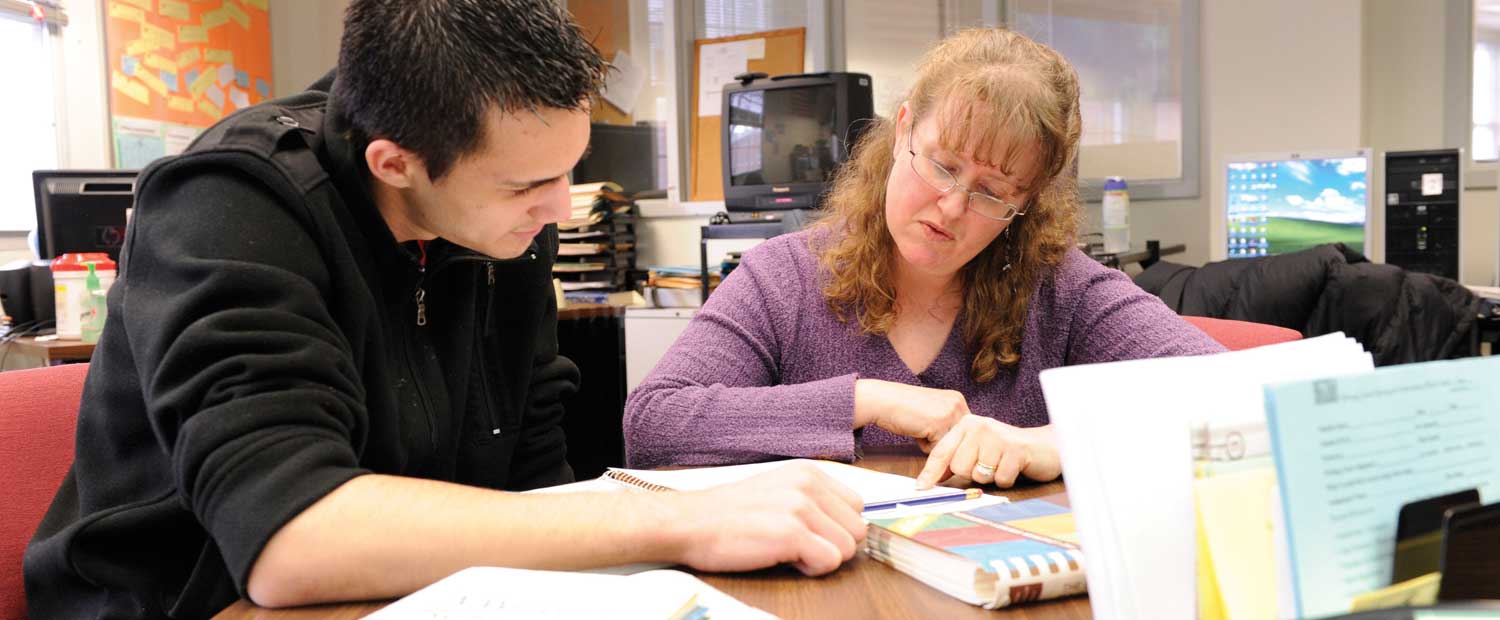 Student advising at Middlesex Community College