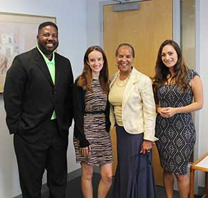 Robert Dais, Krista Cosco, Kathy Taylor and Katherine Santacruz of GEAR UP Massachusetts