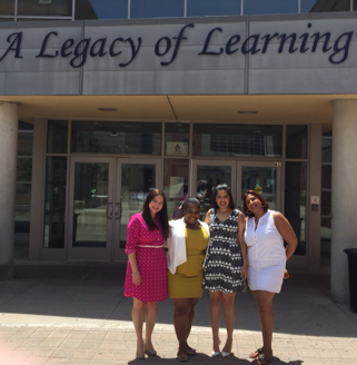 Robert Dais, Krista Cosco, Kathy Taylor and Katherine Santacruz of GEAR UP Massachusetts