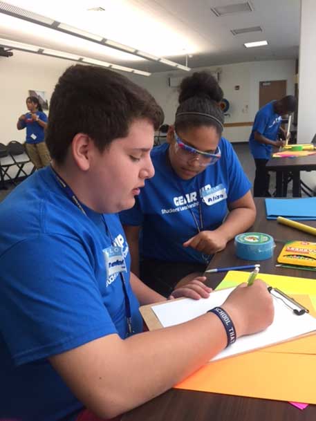 Students from South Lawrence East Middle School at the Student Leadership Conference