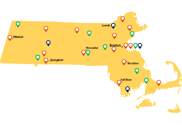 Map of Campuses