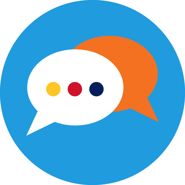 Icon of conversation bubbles