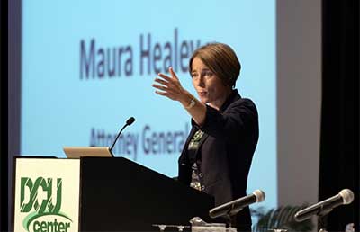 Maura Healey speaks at Campus Safety Conference