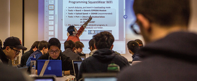 UMass Amherst computer sciience classroom